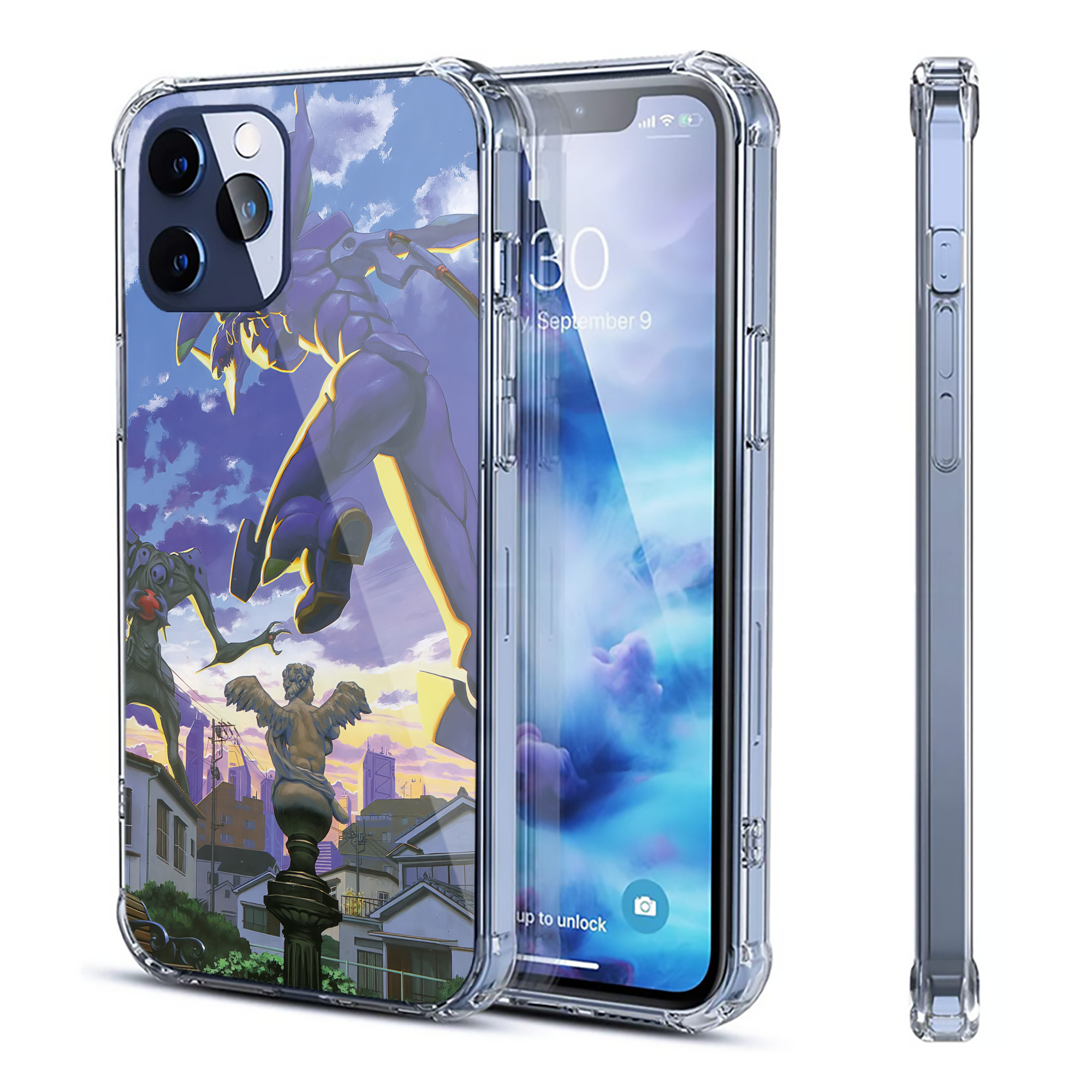（画像用） EVA 新世紀エヴァンゲリオン 【iPhone 12シリーズ対応】透明スマホケース（クリアソフトケース）